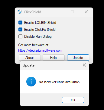 ClickShield Update