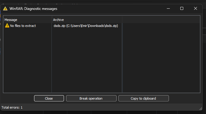 Prohibited File Type Error