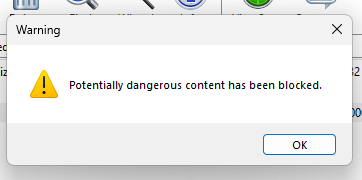 Security Alert in Light Mode